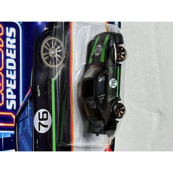 Hot Wheels Neon Speeders Porsche 934 Turbo RSR Black Green #76 2025 NOC - Picture 2 of 6